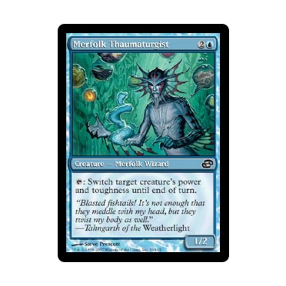 WOTC MtG Planar Chaos Merfolk Thaumaturgist (C) (Foil) NM - Image 1 of 1