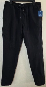 George Men's Black Stretch Knit Jogger Security Pocket Size L (36-38) BRAND NEW - Picture 1 of 6