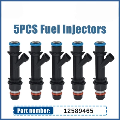 For Chevrolet Colorado Isuzu GMC Canyon Hummer H3 L5 Fuel Injector 12589465 5Pcs - Image 1 of 4