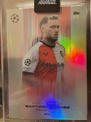 Santiago Gimenez 2024 Topps Total Football Fusion /5 - Imagem 1 de 3