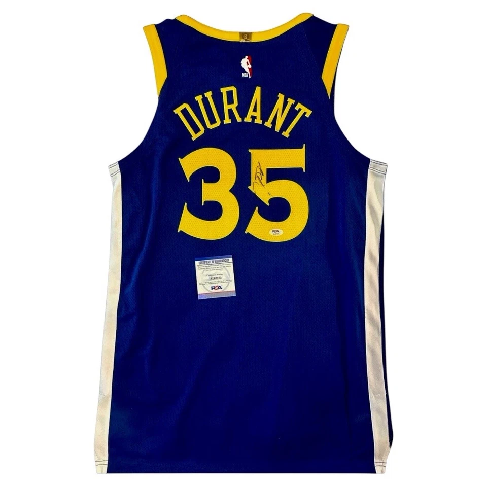 Kevin Durant Authentic Warriors Signed Autographed Nike  Jersey COA PSA - Image 1 of 2