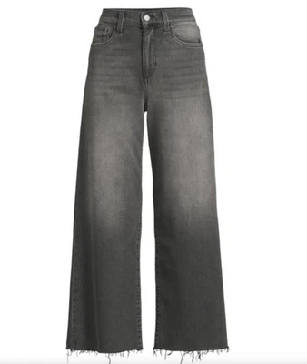 Joe's Jeans Begonia High Rise Cropped Wide Leg Jeans Women's Size 25 Gray Wash - Image 1 of 4