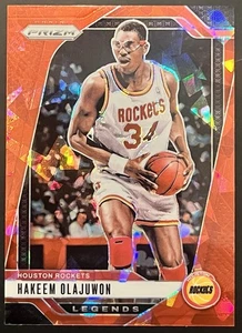 2024-25 Panini Prizm Hakeem Olajuwon Red Ice Color Match #296 Houston Rockets - Picture 1 of 1
