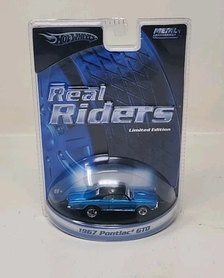  Pontiac GTO 1967 Hot Wheels 2005 Real Riders azul como nuevo Foto 1 de 4