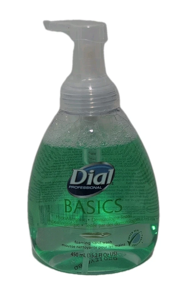 Dial Professional Basics Foaming Hand Soap Honeysuckle 15.2 Oz Pump Bottle Dia98609ea 98609ea