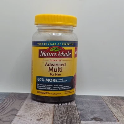 Nature Made Advanced Multi For Him Gummies Mixed Berry 90 Count Dietary Suppleme - Image 1 of 3