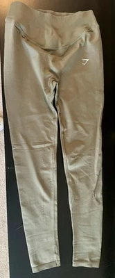 Leggings de entrenamiento para hombre Gymshark talla mediana borgoña y beige Foto 1 de 4