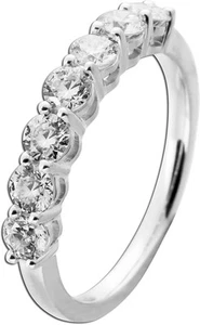 Brillant Memoire Ring 1ct Weißgold 585 14K Lab Grown Labor Diamanten - Bild 1 von 3
