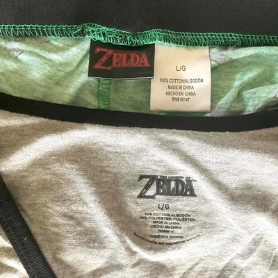 Conjunto de pijama The Legend of Zelda feminino 2 peças regata/calça Nintendo tamanho P/M/L - Imagem 1 de 3