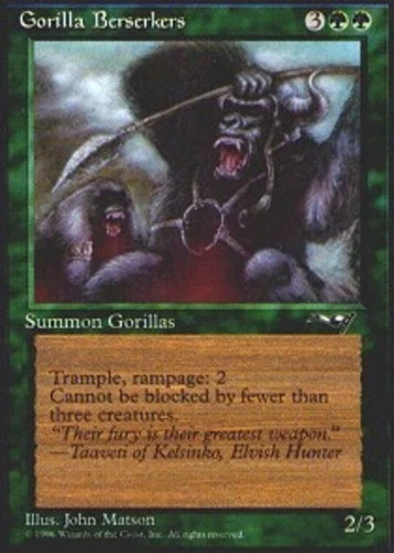 Gorilla Berserkers (Open Mouth) - Alliances # MTG Magic The Gathering - Image 1 of 1