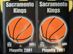 TWO 2001 SACRAMENTO KINGS UNUSED & UNPLAYED 11 PLAYOFF TICKET BOOKLETS VERY RARE - Picture 1 of 7