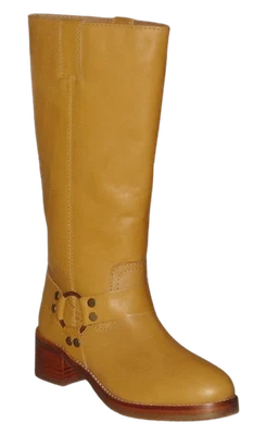 Frye CAMRYN высокий ремень ботинки BANANA кожи женщин 8,5 Рекомендуемая розничная цена производителя $498 NWB - Изображение 1 из 4