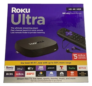 Roku Ultra 4800RW 4K HD HDR Dolby Vision Atmos Streaming Media Player Open Box 4 - Picture 1 of 5