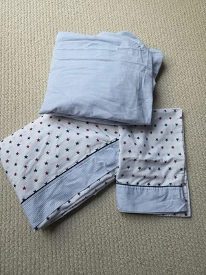 Tommy Hilfiger Juego de Sábanas Doble con Funda de Almohada Estrellas y Rayas, 66 X 96" Foto 1 de 4