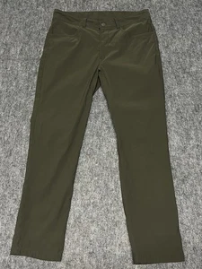 Pantalones The North Face Para Hombre 32x29 Verde Chino Frente Plano Nylon Senderismo Pierna Recta - Imagen 1 de 10
