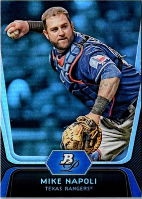 2012 Bowman Platinum Mike Napoli #29 Texas Rangers Baseball Card - Image 1 of 2