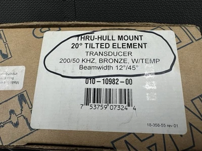 AIRMAR B60 Bronze 20° Transducer Garmin 010-10982-00 6-pin 31-556-6-01 - image 1 of 4