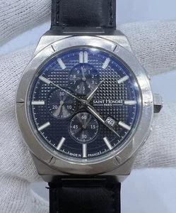 Saint Honore Paris Haussman II Chronograph Quartz Men's Watch – France Made - Picture 1 of 17