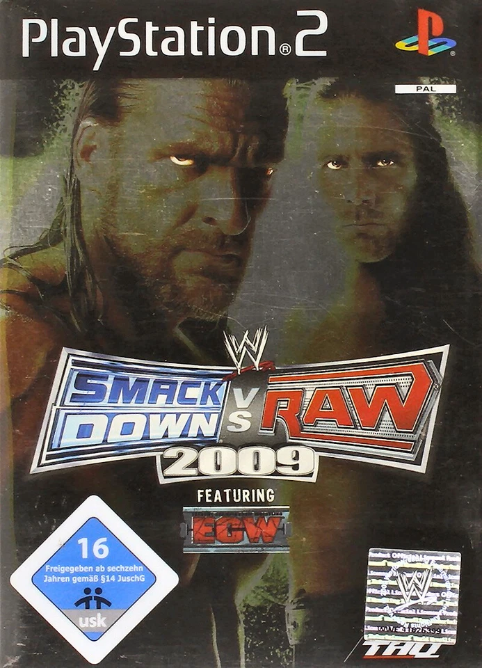 PS2 / Sony Playstation 2 Spiel - WWE Smackdown vs. Raw 2009 mit OVP / Steelbox - Bild 1 von 1