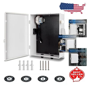 Water-Resistant Outdoor Electrical Box with Thermostat & Fan, 18.1" L x 12.6" W - Bild 1 von 9