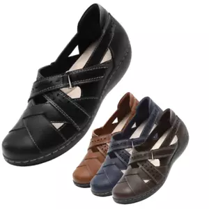 Women Loafers Slip On Comfortable Casual Walking Work Shoes Closed Toe Flats - Picture 1 of 41