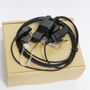 Auriculares de micrófono de 2 cables para radio de mano XTS3000 XTS3500 XTS5000 - Imagen 1 de 5