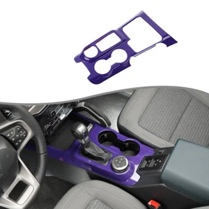 Purple Gear Shift Panel Cover Trim Bezels For Ford Bronco 2021 2022+ Accessories - Picture 1 of 11