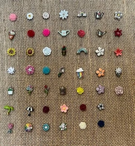 Authentic Origami Owl Charms FLOWERS RAINBOWS GARDEN NEW - Picture 1 of 2