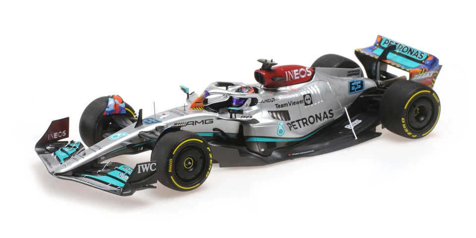 Minichamps 1:18 MERCEDES AMG W13 GEORGE RUSSELL MIAMI GP 2022 - 110220563 - Immagine 1 di 1