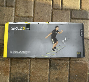 SKLZ Quick Ladder Pro - Yellow 21” RUNGS/ 10’ LENGTH Tangle-Free Agility New