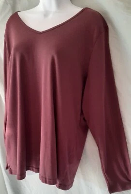 Top de pijama Charter Club rosa manga corta 2X 48" busto  Foto 1 de 4