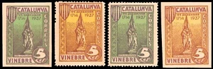 Tarragona - Guerra Civil- Em. Local Republicana- Vinebre Allpeuz ** 57/58+59+60 - Imagen 1 de 1