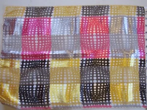 Vintage Scarf, Multicolor Weave Pattern, Long 58"X14", Unbranded, Silk Imitation - Picture 1 of 7