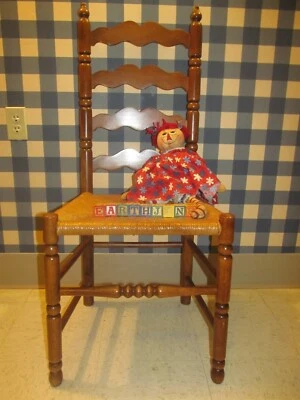 Tell City Ladderback Chair Andover Maple Wood with Caned Fibre Seat Side 2312 - Image 1 of 4