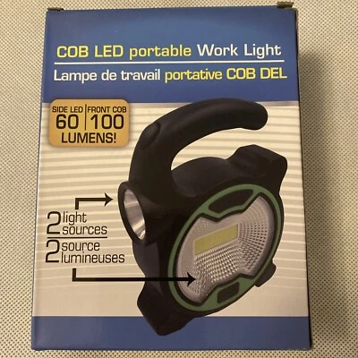 COB LED Portable Work/Flash Light W/Front & Side LEDs - New - Image 1 of 2