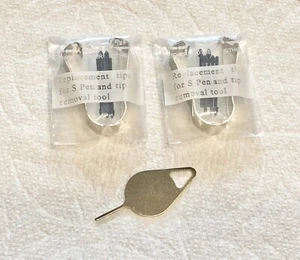Conseils de remplacement / plumes pour stylet stylo Samsung S, 10 pièces + outils (noir) - Photo 1 sur 1