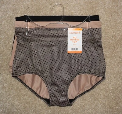 New Womens 3 Pack Warners Small 5 No Muffin Top Brief - Image 1 of 2
