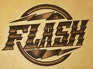Vtg Iron On Heat T-Shirt Transfer: FLASH Gold Glitter  - Picture 1 of 3