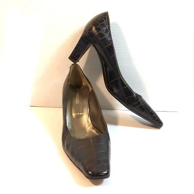 Zapatos de tacón BRUNO MAGLI de cuero de cocodrilo marrón - 41 Foto 1 de 4