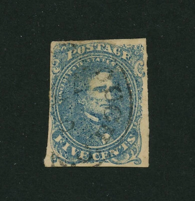 Confederate States of America Scott # 4 F-VF Used US Stamp Cat $250 - Image 1 of 2