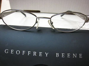 MARCOS DE GAFAS GEOOFFREY BEENE Estilo ZIGGY en PLATA 52-18-130 con Estuche - Imagen 1 de 4