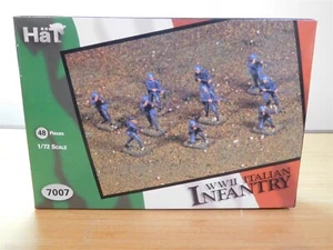 Vintage - Hat 1/72 WW II Italian Infantry 48 Pcs - No 7007 - NIB Free Ship - Picture 1 of 2