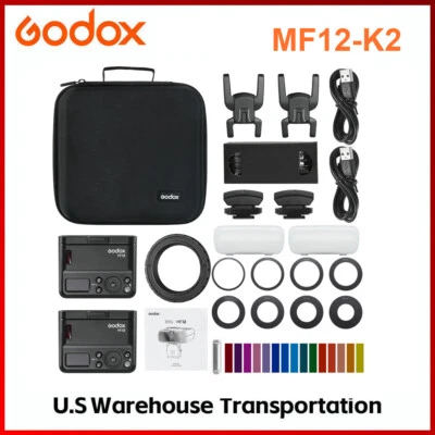 Mini Flash Speedlite Godox MF12-K2 EE. UU. con Sistema Inalámbrico 2.4G Incorporado  Foto 1 de 4