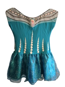 Disney Girls Frozen Costume Dress Elsa Sz M 7-8 - Picture 1 of 9
