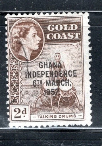 BRITISH GHANA GOLD COAST OVERPRINT STAMPS USED  1708BY - Image 1 of 1