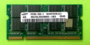 SAMSUNG 1GB PC2700S DDR RAM MEMORY M470L2923BN0-CB3 - Picture 1 of 1
