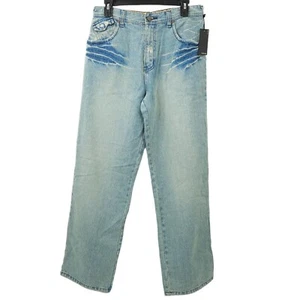 Hurley Denim Jeans Boys Sz 20 Mid Rise Distressed 5 Pocket Black Label Skate New - Picture 1 of 17