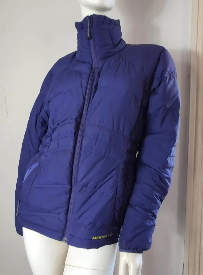 Blue MERRELL Down Filled Packable Puffer Jacket  Sz M - Image 1 of 1