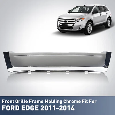 Front Lower Grille Frame Molding For 2011 2012 2013 2014 Ford Edge Chrome — 第 1/4 张图片