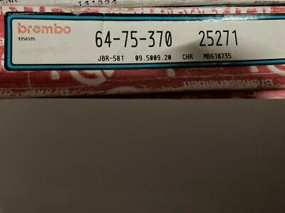 25271 2 discos/rotores de freio dianteiro Brembo compatíveis com Dodge Eagle Mitsubishi não chinês - Imagem 1 de 2